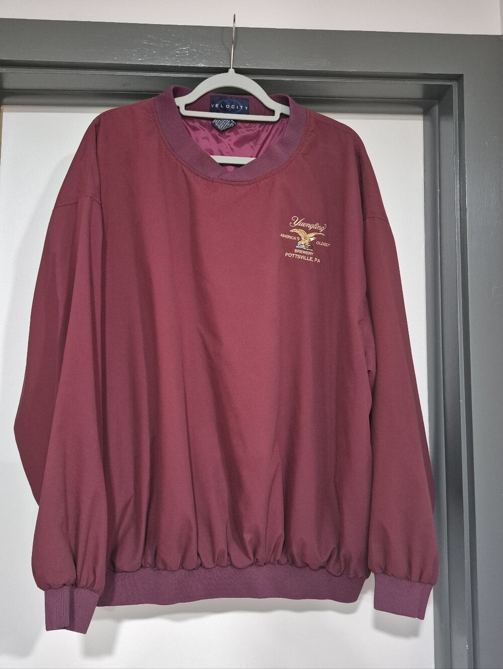 EUC Mens Yuengling Pull Over Windbreaker Golf Jacket